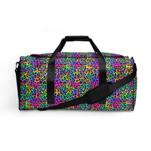 Load image into Gallery viewer, Neon Rainbow Leopard Duffle bag
