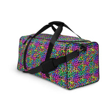 Load image into Gallery viewer, Neon Rainbow Leopard Duffle bag
