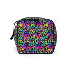 Load image into Gallery viewer, Neon Rainbow Leopard Duffle bag
