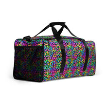 Load image into Gallery viewer, Neon Rainbow Leopard Duffle bag
