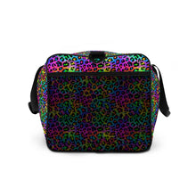 Load image into Gallery viewer, Neon Rainbow Leopard Duffle bag
