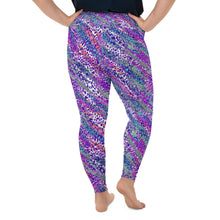 Load image into Gallery viewer, Cheetah Swirl Plus Size Leggings
