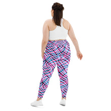 Load image into Gallery viewer, Pink Stripe Plus Size Leggings
