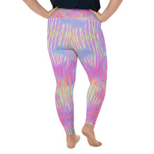 Load image into Gallery viewer, Neon Stripes Plus Size Leggings
