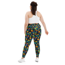 Load image into Gallery viewer, Majestic Pumpkin Ink Plus Size Leggings
