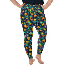 Load image into Gallery viewer, Majestic Pumpkin Ink Plus Size Leggings
