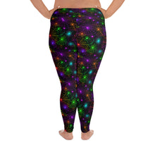 Load image into Gallery viewer, Neon Web Plus Size Leggings
