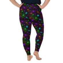 Load image into Gallery viewer, Neon Web Plus Size Leggings
