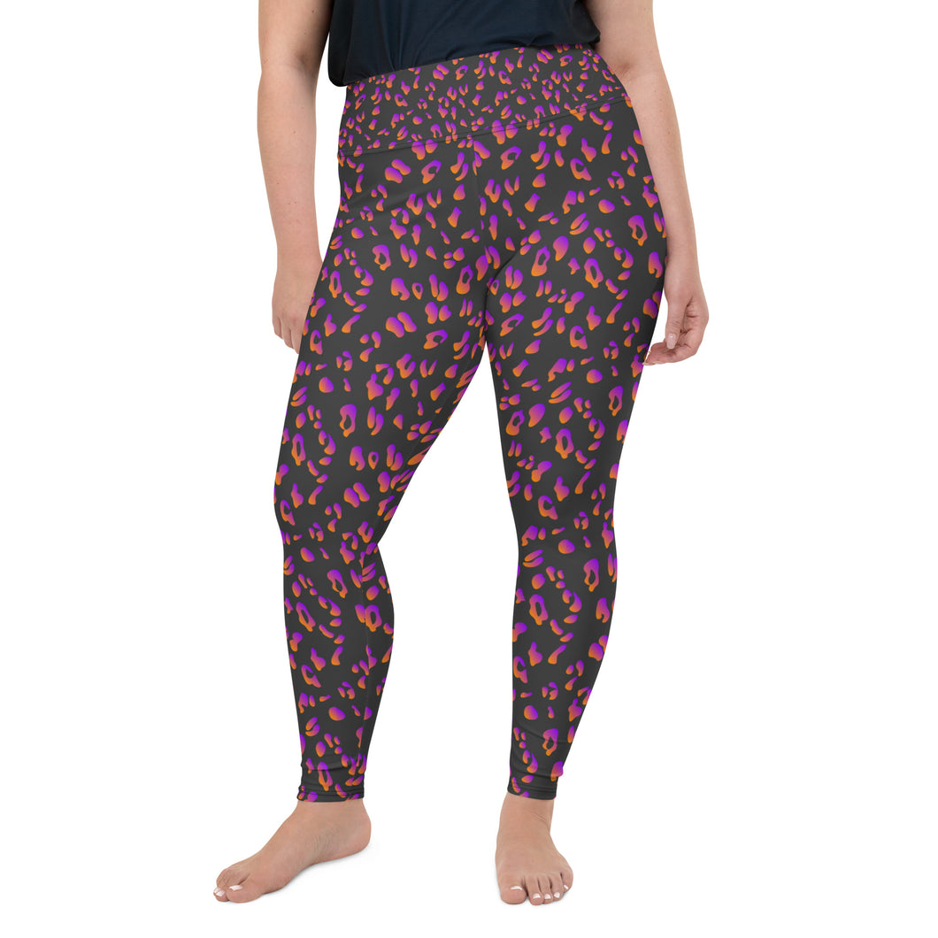 Midnight Leopard Plus Size Leggings