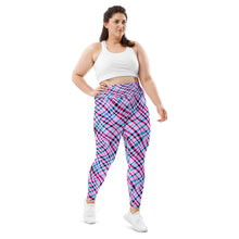 Load image into Gallery viewer, Pink Stripe Plus Size Leggings
