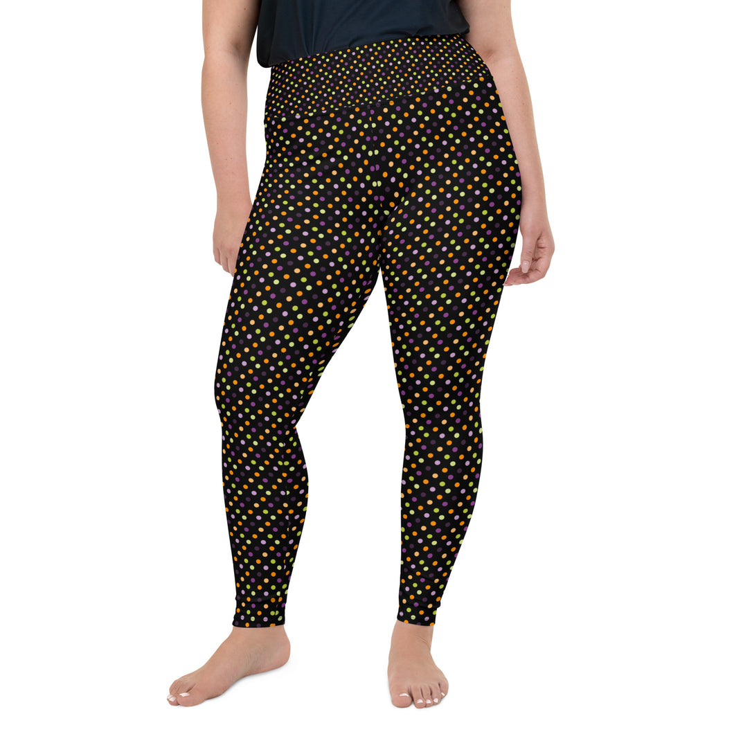 Halloween Polka Dot Plus Size Leggings