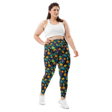 Load image into Gallery viewer, Majestic Pumpkin Ink Plus Size Leggings
