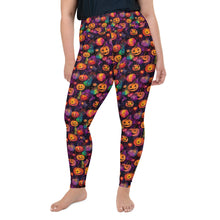 Load image into Gallery viewer, Mystical Pumpkin Patch Plus Size Leggings
