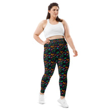 Load image into Gallery viewer, Neon Pumpkin Plus Size Leggings
