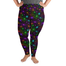 Load image into Gallery viewer, Neon Web Plus Size Leggings
