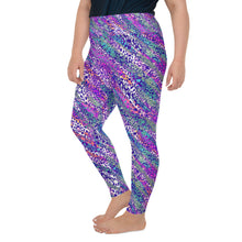 Load image into Gallery viewer, Cheetah Swirl Plus Size Leggings
