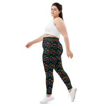 Load image into Gallery viewer, Neon Pumpkin Plus Size Leggings
