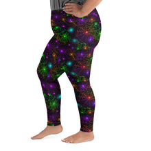 Load image into Gallery viewer, Neon Web Plus Size Leggings
