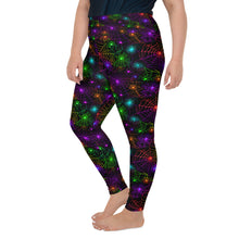 Load image into Gallery viewer, Neon Web Plus Size Leggings
