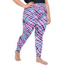 Load image into Gallery viewer, Pink Stripe Plus Size Leggings
