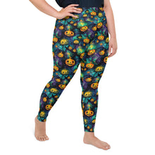 Load image into Gallery viewer, Majestic Pumpkin Ink Plus Size Leggings
