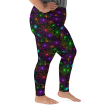 Load image into Gallery viewer, Neon Web Plus Size Leggings
