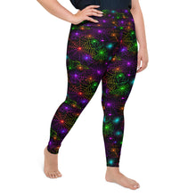 Load image into Gallery viewer, Neon Web Plus Size Leggings
