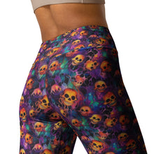 Load image into Gallery viewer, Watercolor Ink Skull Yoga Leggings
