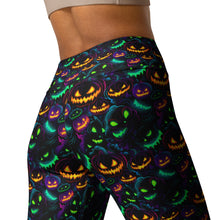 Load image into Gallery viewer, Neon Pumpkin Yoga Leggings
