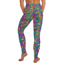 Load image into Gallery viewer, Neon Rainbow Leopard Yoga Leggings
