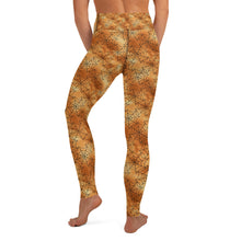 Load image into Gallery viewer, Orange Mystic Spider Web Yoga Leggings
