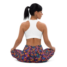 Load image into Gallery viewer, Watercolor Ink Skull Yoga Leggings
