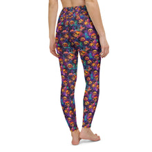 Load image into Gallery viewer, Watercolor Ink Skull Yoga Leggings
