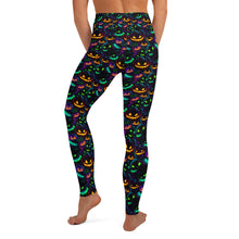 Load image into Gallery viewer, Neon Pumpkin Yoga Leggings
