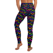 Load image into Gallery viewer, Neon Bats Yoga Leggings
