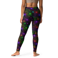 Load image into Gallery viewer, Neon Web Yoga Leggings
