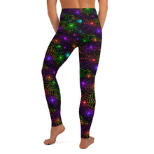 Load image into Gallery viewer, Neon Web Yoga Leggings
