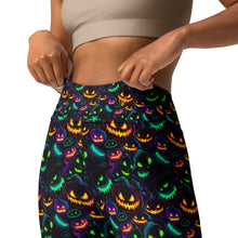 Load image into Gallery viewer, Neon Pumpkin Yoga Leggings
