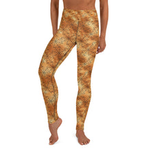 Load image into Gallery viewer, Orange Mystic Spider Web Yoga Leggings
