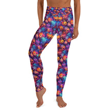 Load image into Gallery viewer, Watercolor Ink Pumpkin Yoga Leggings
