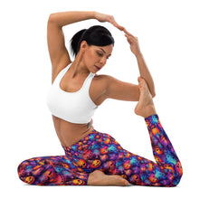 Load image into Gallery viewer, Watercolor Ink Pumpkin Yoga Leggings
