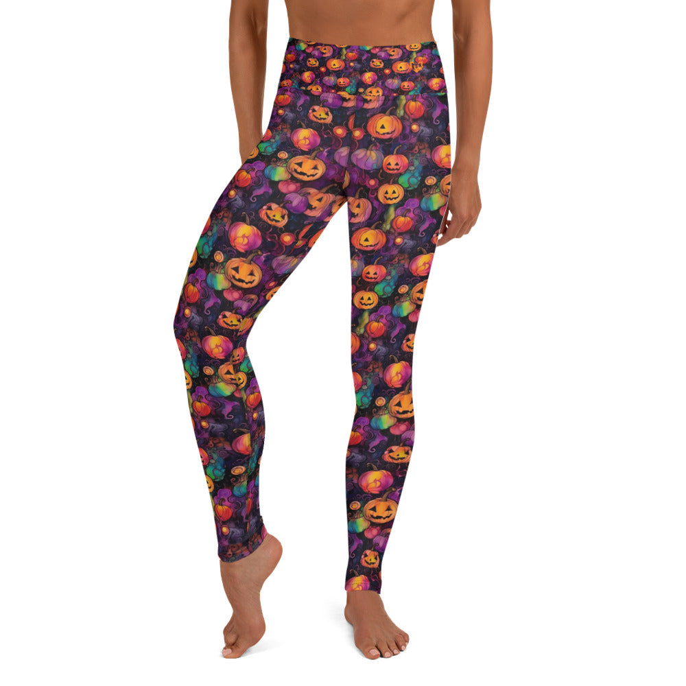 Mystical Ink Pumpkin Patch Yoga Leggings