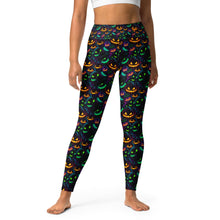 Load image into Gallery viewer, Neon Pumpkin Yoga Leggings
