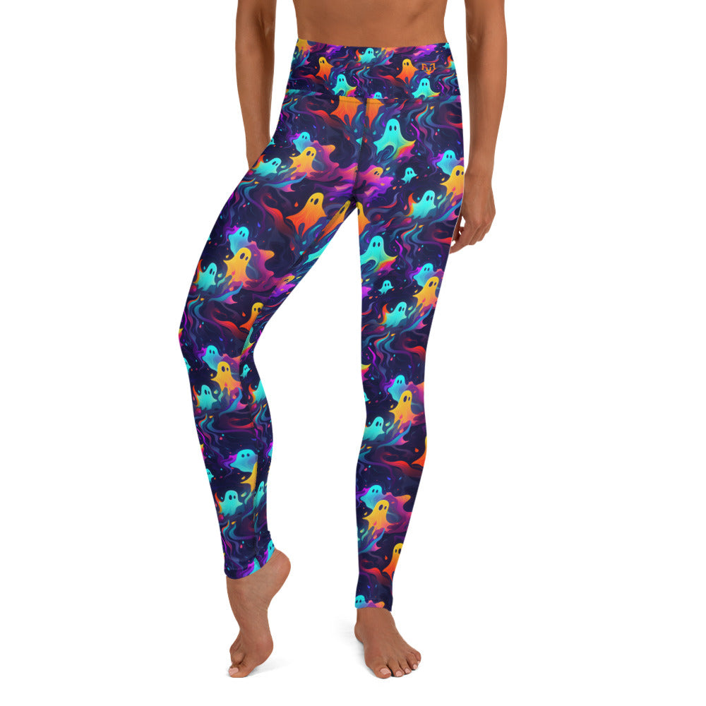 Ghost Swirl Yoga Leggings