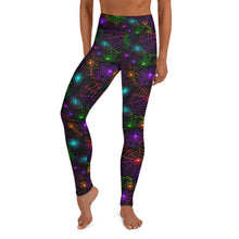 Load image into Gallery viewer, Neon Web Yoga Leggings
