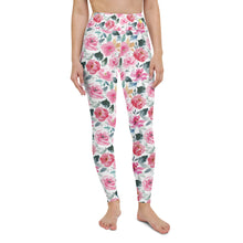 Load image into Gallery viewer, Spring Floral Watercolor Yoga Leggings
