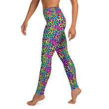 Load image into Gallery viewer, Neon Rainbow Leopard Yoga Leggings
