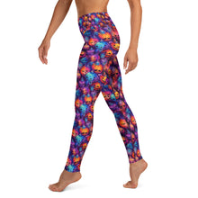 Load image into Gallery viewer, Watercolor Ink Pumpkin Yoga Leggings
