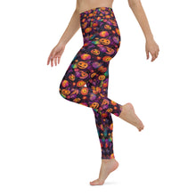 Load image into Gallery viewer, Mystical Ink Pumpkin Patch Yoga Leggings
