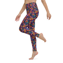 Load image into Gallery viewer, Watercolor Ink Skull Yoga Leggings
